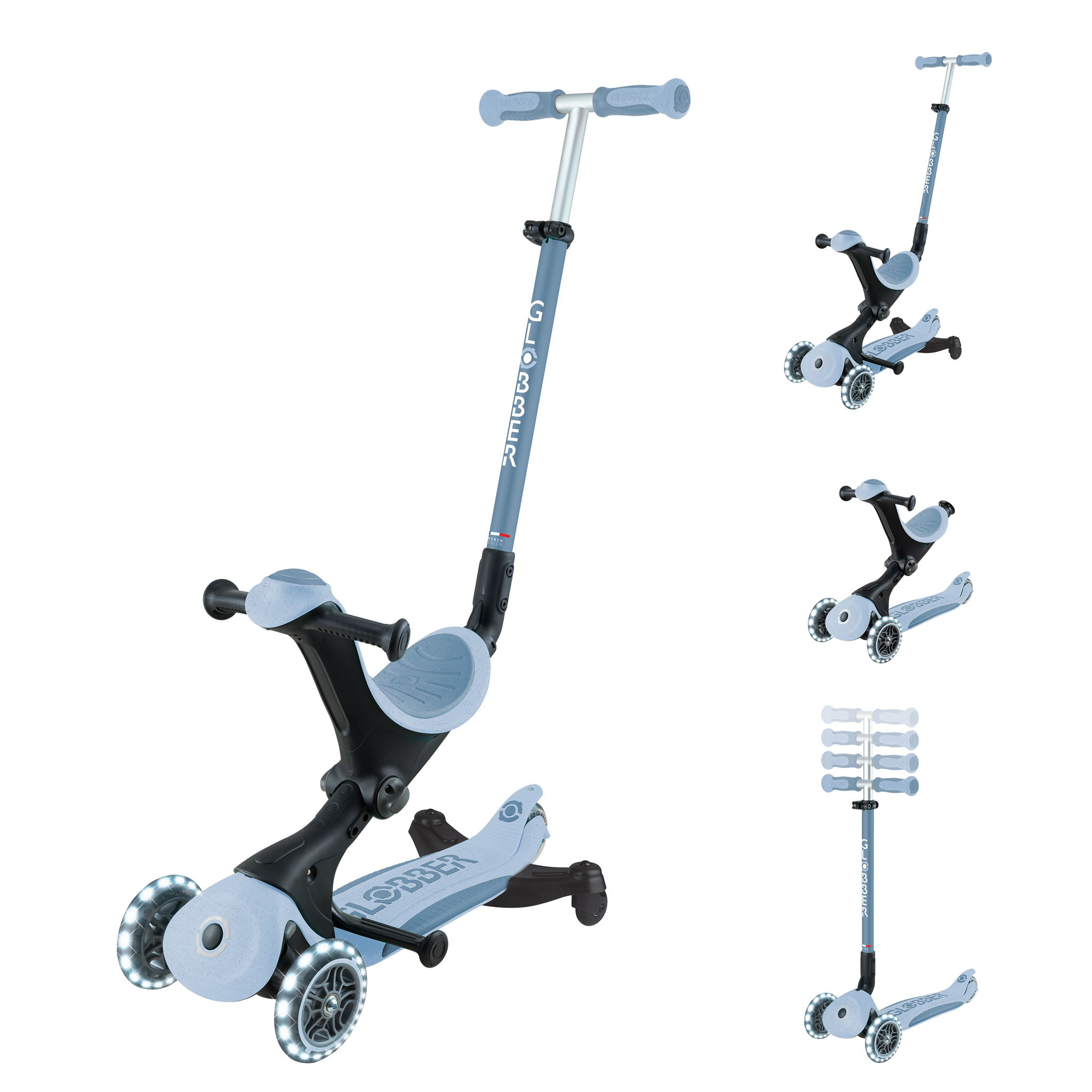 新品未使用　GLOBBER GO UP DELUXE Sit-and-Ride Scooter: GO•UP DELUXE LIGHTS – Globber